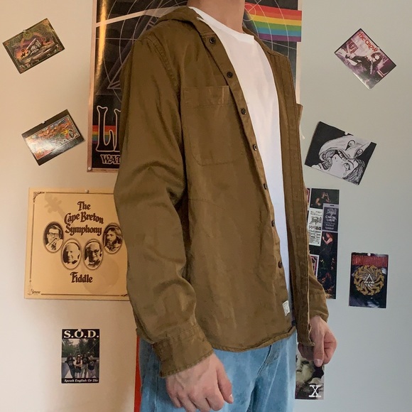 Vintage American eagle button up hoodie - Picture 2 of 2